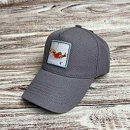 Бейсболка з вишивкою Кавун сіра