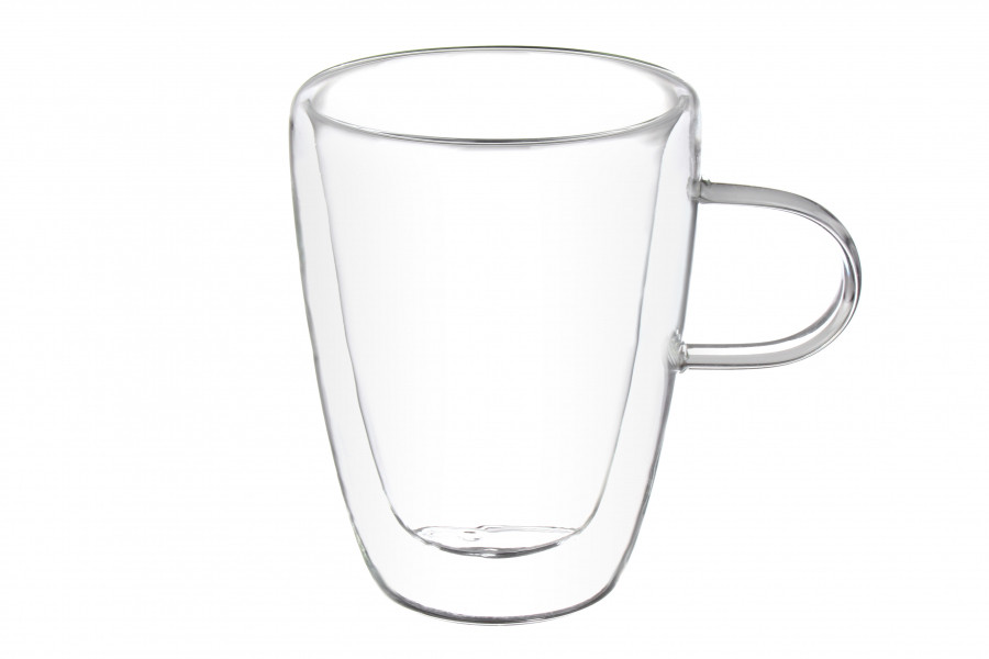 Чашка скляна з подвійним дном 330 мл