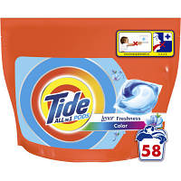 Капсули для прання Tide Все-в-1 Touch of Lenor Fresh Color 58 шт. 8001841640204 o