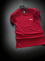 Мужская бордовая брендовая футболка 46(S) 48(M) 50(L) 52(XL) 54(XXL)