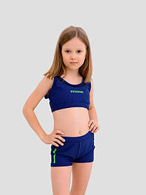 Дитячий підлітковий купальник Teres 357-1 темно-синій 32 34 розмір