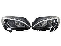 Фары на Mercedes C-Class W205 2014-2018 года Led High Perormance Европа без блоков