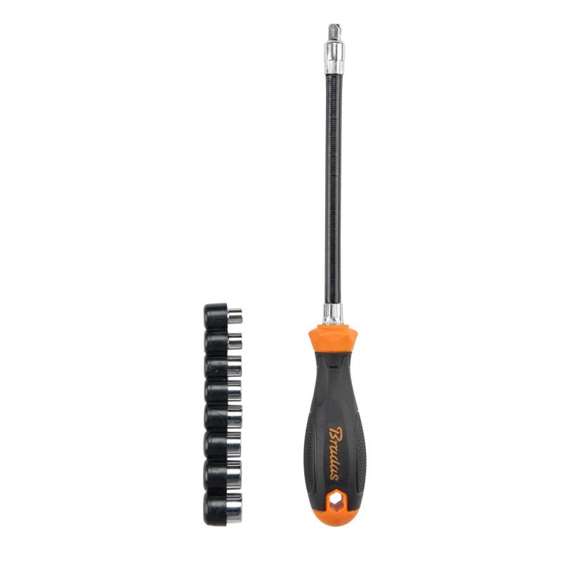 Гнучкий торцевий ключ 5-12/270мм, НАБІР, HOME & GARAGE, DIY-SW10SET-E