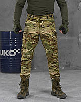 Военные штаны мультикам рип-стоп Kalista Cargo, Тактические штаны камуфляж мультикам рип-стоп okop юа Воин