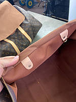 Дорожная сумка Louis Vuitton коричневая в стиле "Monogram" с бежевой отделкой c235 высокое качество