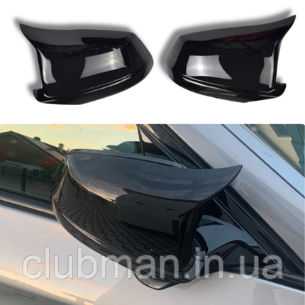Накладки на дзеркала M Performance BMW (БМВ) 5 series F10 F11 F18 (2010-2013) Глянець, фото 1