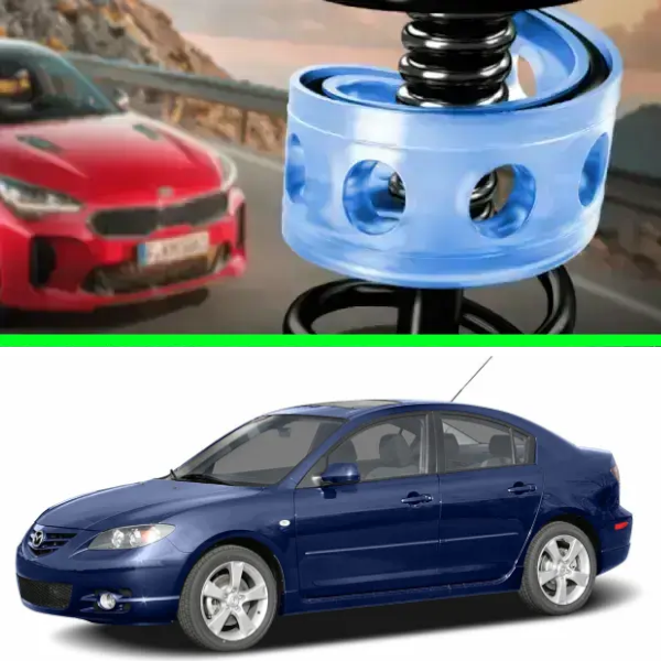 Автобафери силіконові на передні пружини Mazda 3 I 2003-2010 (проставки, подушки пружини)