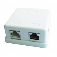 Компьютерная розетка Cablexpert RJ45x2 FTP, cat.5e NCAC-HS-SMB2 o