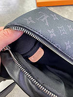 Поясная сумка серая Louis Vuitton Discovery из канвы Monogram Eclipse c595 высокое качество