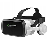 Очки виртуальной реальности со стерео гарнитурой SHINECON VR SC-G04BS Bluetooth Белый 45335