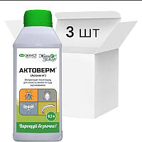 Биопрепарат-инсектицид для защиты от вредителей, Актоверм 3шт х 500мл