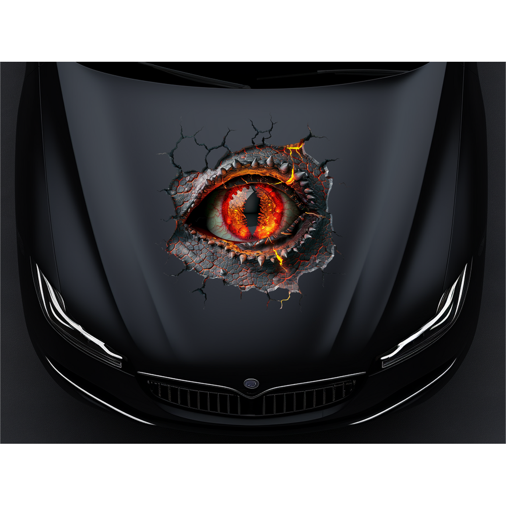 Крута наклейка на машину, 3D-вечір монстра, тюнінг для дверей 50x50 см