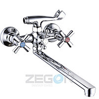 Змішувач для ванни довгий гусак, DFR7-B722 ZEGOR (TROYA)