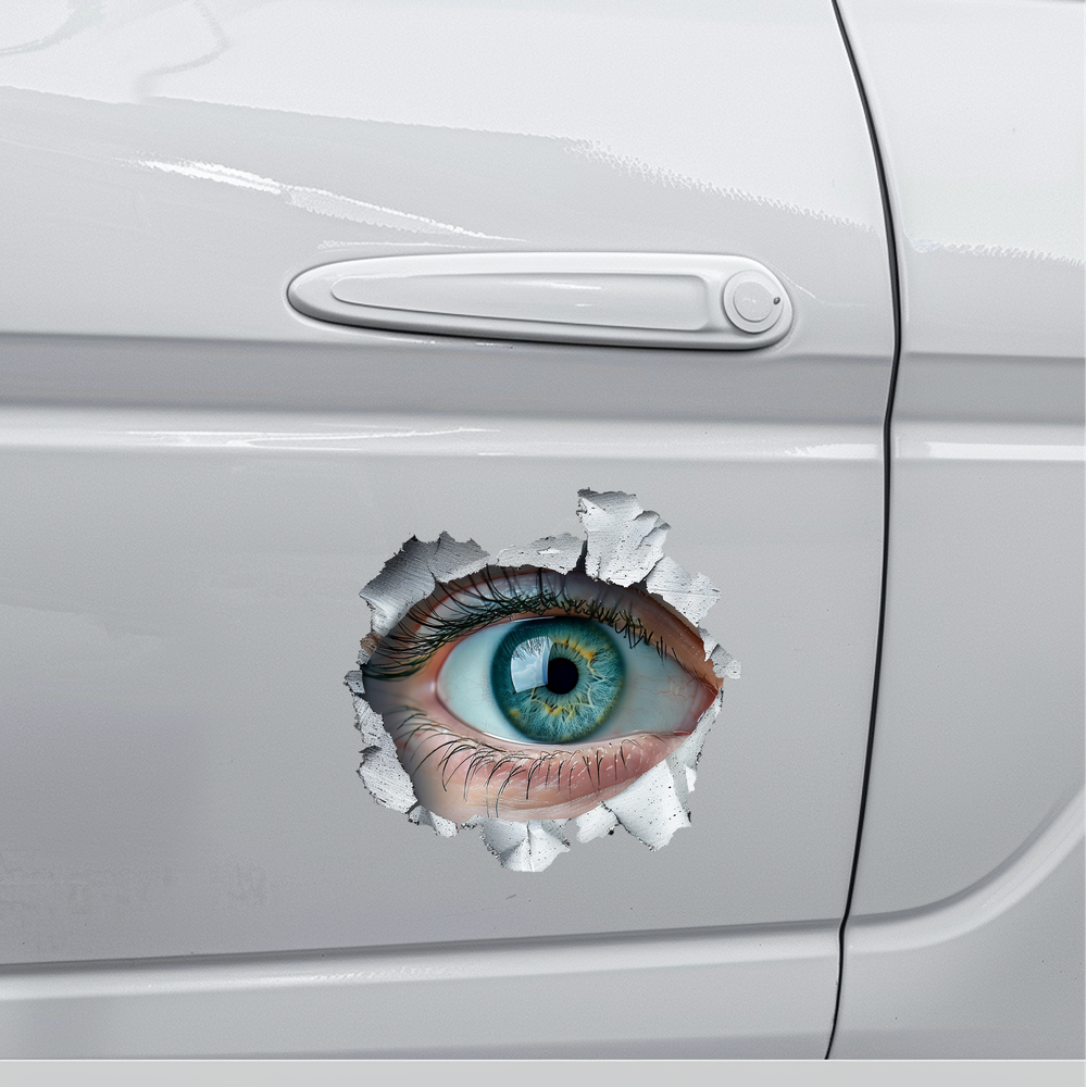 Автонаклейка з 3D-наглядом для бампера, вінілова та стильна 15x15 см