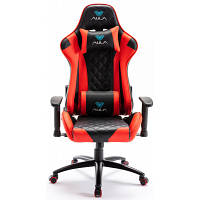 Кресло игровое Aula F1029 Gaming Chair Black/Red 6948391286181 o