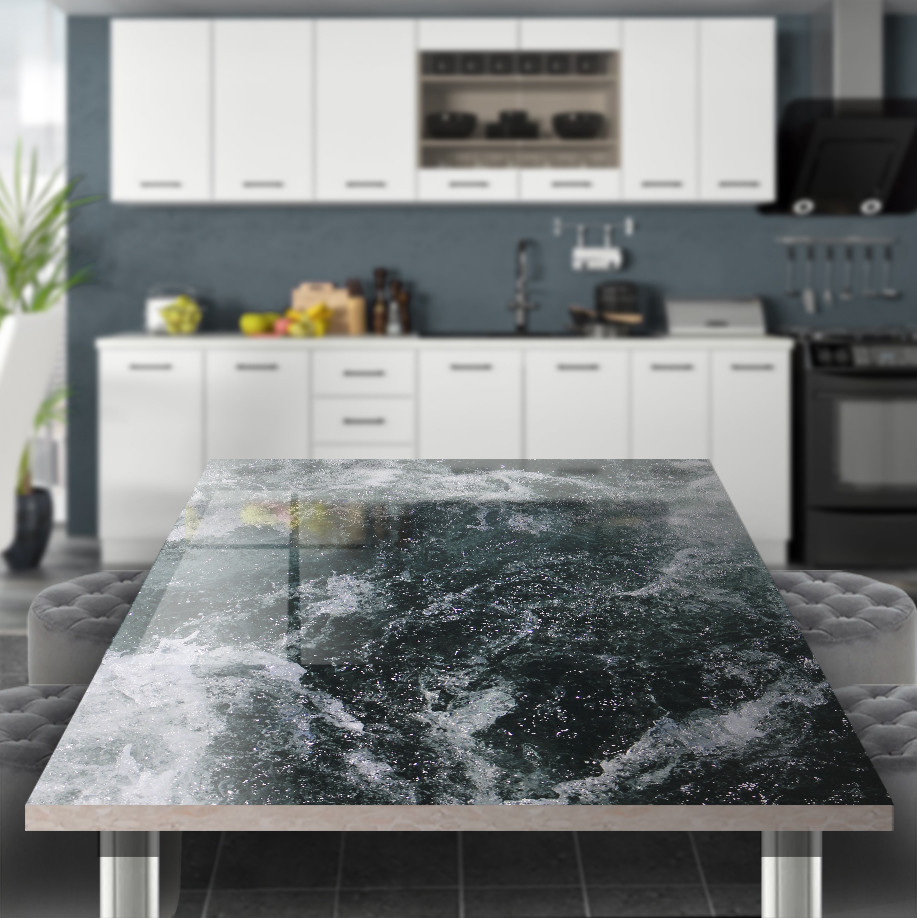 Вінілова наклейка на стіл Хвилі самоклеюча подвійна плівка, 60 х 100 см