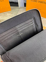 Клатч серый Louis Vuitton Kasai Damier Graphite c770 высокое качество