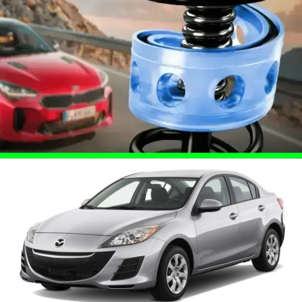 Автобафери силіконові на задні пружини Mazda 3 II 2009-2013 (проставки, подушки пружини)