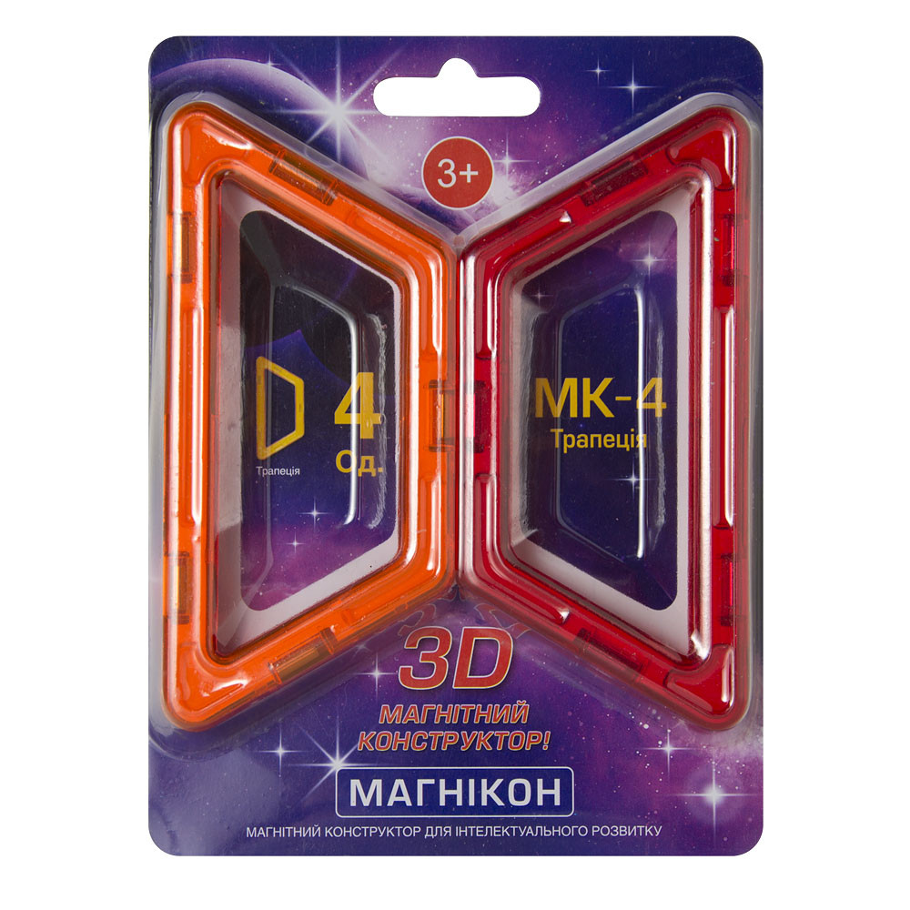 Додатковий набір МАГНІКОН, трапеція, 4 штуки (MK-4-ТП), фото 1