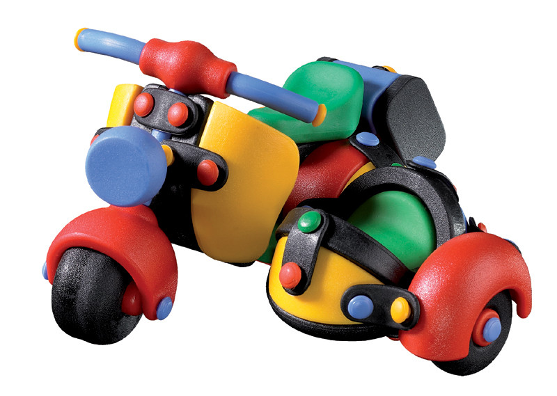 Пластиковий конструктор "Скутер з коляскою" Mic-O-Mic (089.017), фото 1