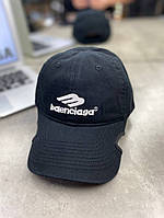 Кепка черная Balenciaga Logo "B" gu580 высокое качество