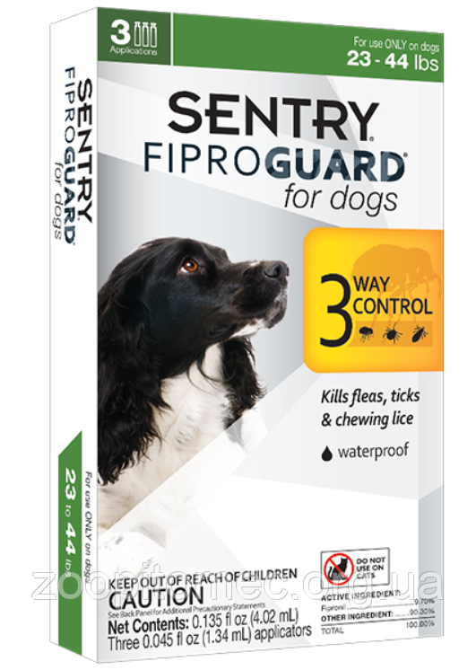 FiproGuard (Фіпрогард) краплі від бліх, кліщів і вошей для собак 10-20 кг, 1.34 мл, фото 1