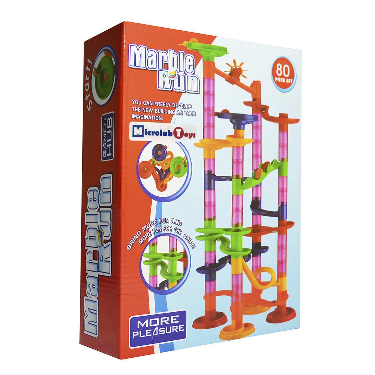 Супер лабіринт, 80 деталей Microlab Toys (SL-80), фото 1