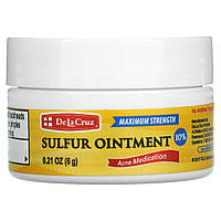 De La Cruz, Сірчана мазь, засіб проти медикаментів, максимальна сила, 0,21 унц. (6 м)