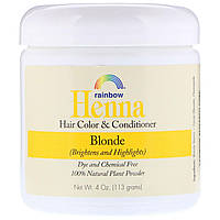 Rainbow Research, Henna, 100% растительная краска для волос и кондиционер, Персидский блонд, 4 унции (113 г),