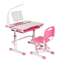 Комплект Cubby парта трансформер и стульчик Botero Pink для школы и дома