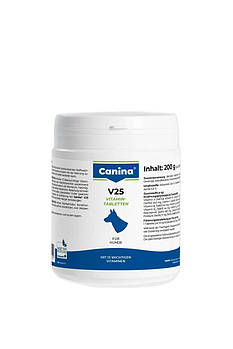 Полівітамінний комплекс для собак Canina V25 Vitamintabletten 200 г/60 табл
