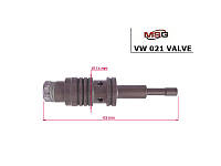 Клапан насоса ГУР VW021VALVE VW T5 03-15, Golf IV 97-03, Crafter 06-16, PASSAT B5 96-05, Sharan 95-10, Caddy