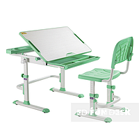 Комплект шкільна парта і стілець-трансформер Disa Green Cubby