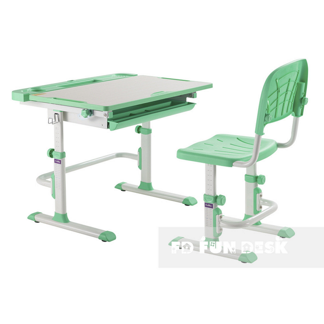 Комплект парта школьная и стул-трансформер Disa Green Cubby - фото 2 - id-p2193447231
