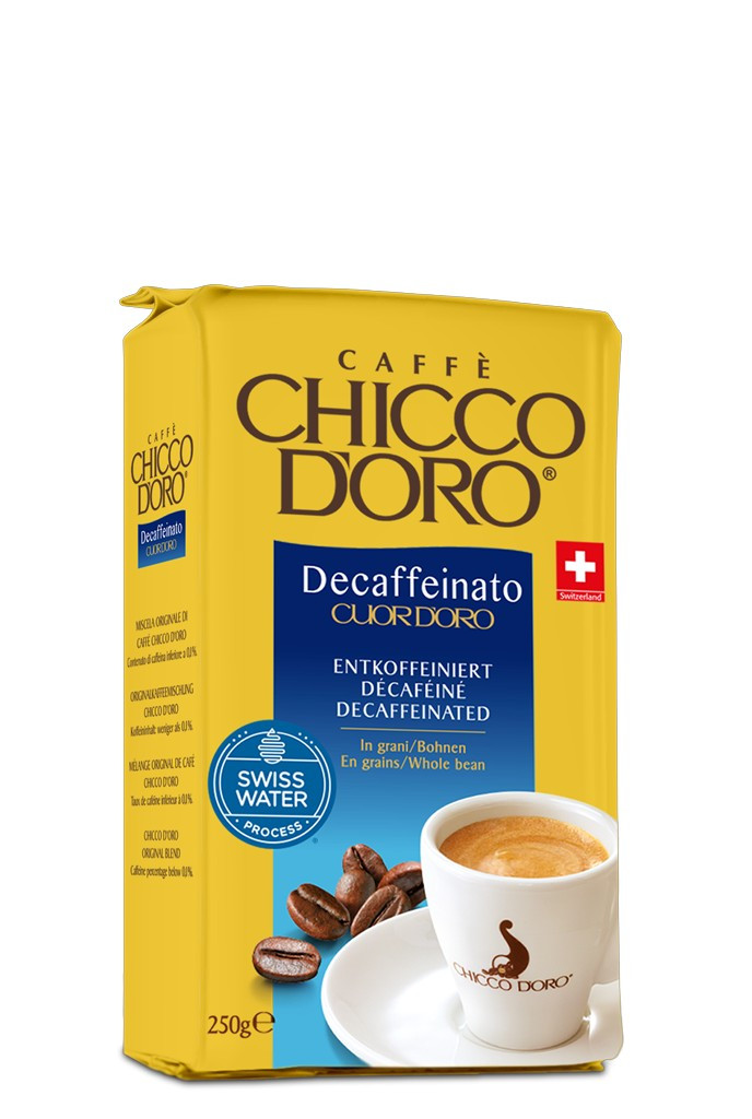 Кава в зернах без кофеїну Chicco D'oro Decaffeinato, 250г