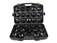 Набір чашок для зняття масляних фільтрів: 30 штук, Geko G10401