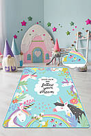 Коврик прямоугольный в детскую комнату Chilai Home Cute Unicorn