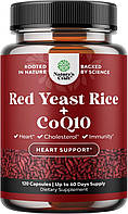 Красный дрожжевой рис + Coq10 (Red Yeast Rice + Coq10) Nature's Craft 120 капсул