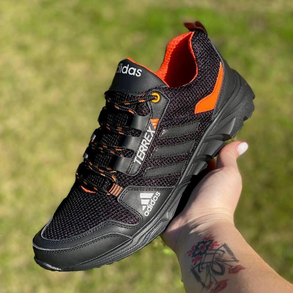 Мужские кроссовки Adidas Terrex оранжевые Летняя повседневная обувь для ...