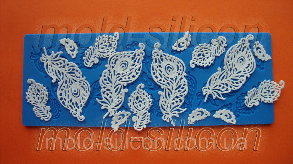 Силіконовий килимок "Пірʼя", фото 1