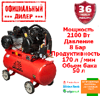 Воздушный компрессор Vitals GK50.j65v2-8a (2.1 кВт, 170 л/мин, 50 л) INT