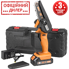 Мініпила акумуляторна ланцюгова TexAC TAOE-S4S (20 В, 2 А·год, 100 мм, 1/4", кейс) Гілкоріз гілкоріз YLP