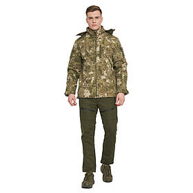 Чоловіча тактична куртка з 6 карманами Combat Мультикам Soft Shell Туреччина Софтшел розмір S ALLe786