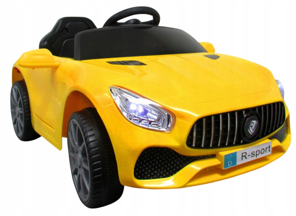 Спортивний дитячий автомобіль R-SPORT Cabrio кабріолет акумуляторний жовтий