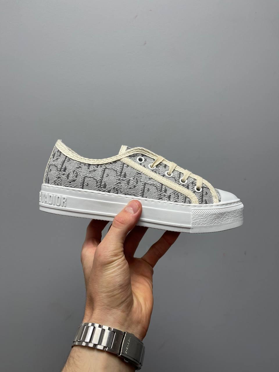 Жіночі кросівки Dior Walk'N'Dior Embroider Cotton KCK211OBE_S33G, фото 1