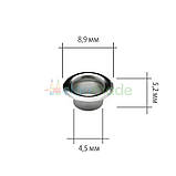 Люверси 4.5 мм, СРІБЛО, 500 шт, фото 3