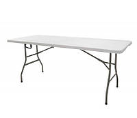 Складной стол туристический для пикника банкета для дома Bonro BS 180 см цвет белый