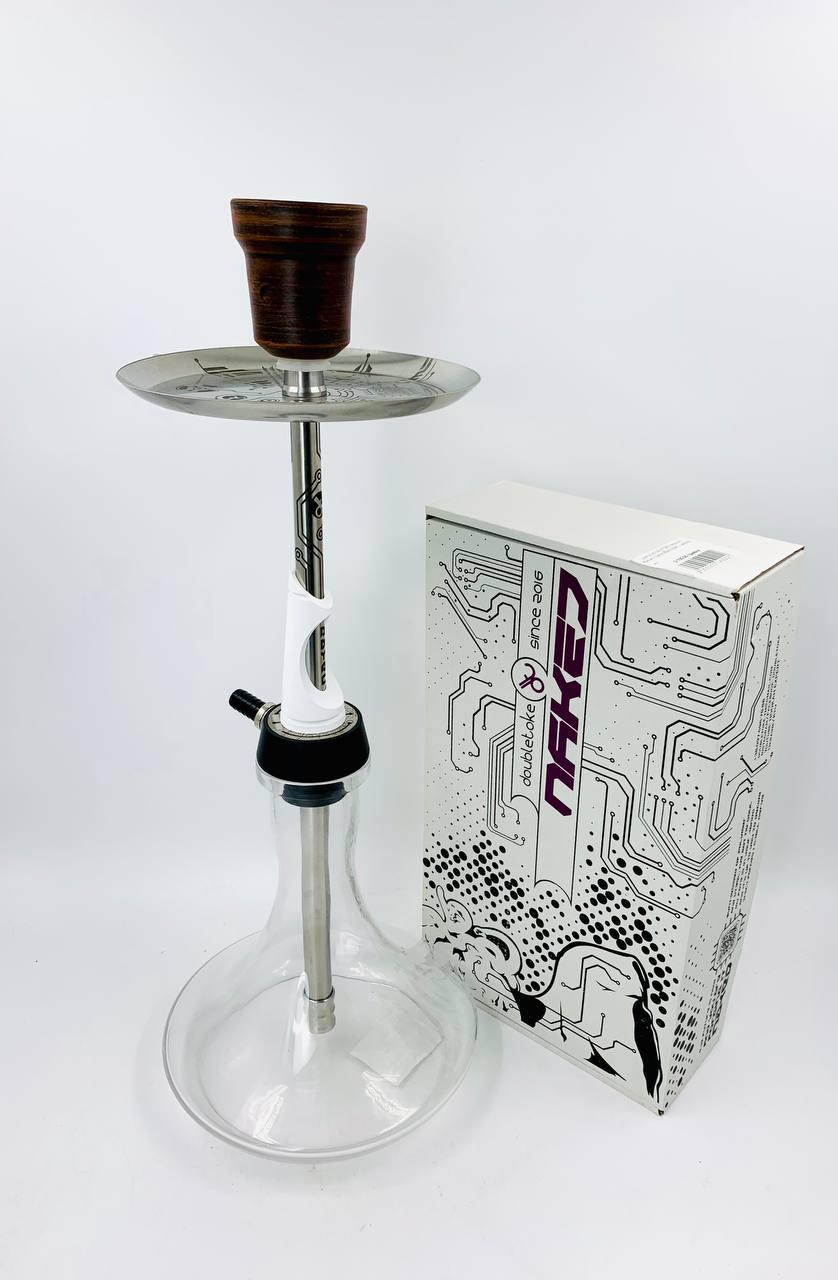 Ексклюзивний кальян Doubletoke Naked в елегантному матово-білому виконанні