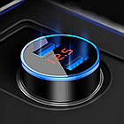 Адаптер в прикурювач авто на 2 USB з індикатором напруги, CAR HC6 / Автомобільний зарядний пристрій, фото 2