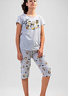 Натуральна дитяча піжама на короткий рукав